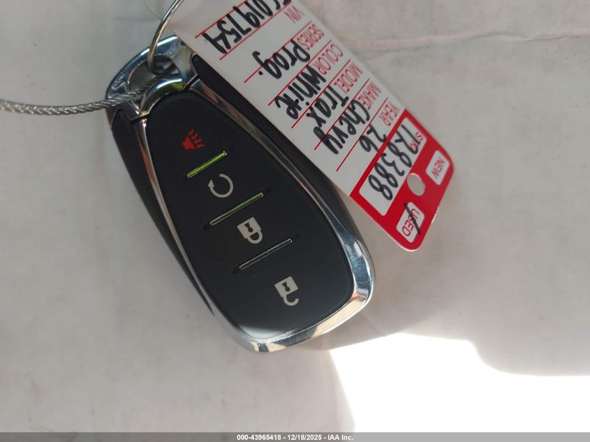 2026 Chevrolet Trax Fwd Lt VIN: KL77LHEP9TC019754 Lot: 43965418