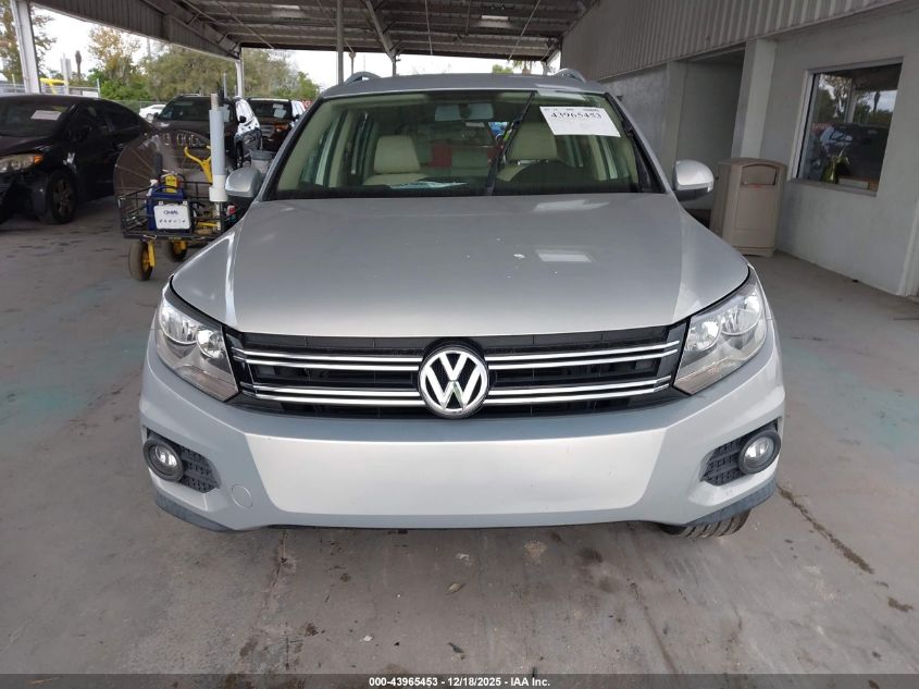 2012 Volkswagen Tiguan Se VIN: WVGAV7AX8CW570531 Lot: 43965453
