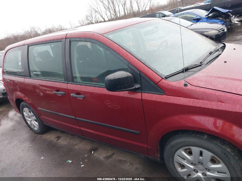 2014 Dodge Grand Caravan American Value Pkg VIN: 2C4RDGBG1ER167186 Lot: 43965478