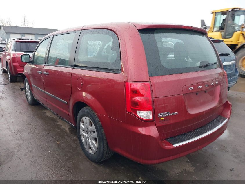 2014 Dodge Grand Caravan American Value Pkg VIN: 2C4RDGBG1ER167186 Lot: 43965478