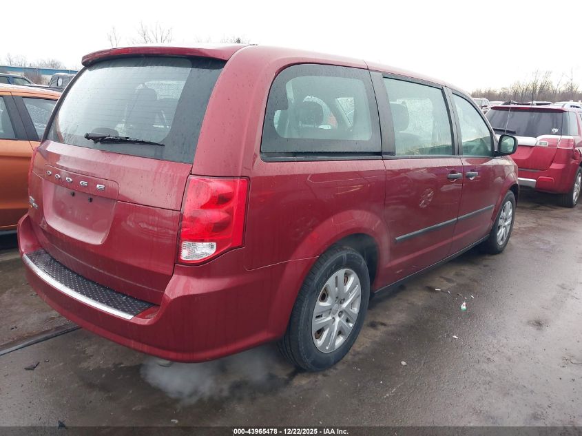 2014 Dodge Grand Caravan American Value Pkg VIN: 2C4RDGBG1ER167186 Lot: 43965478