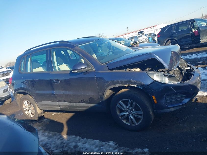 2016 Volkswagen Tiguan S VIN: WVGAV7AX7GW591313 Lot: 43965516