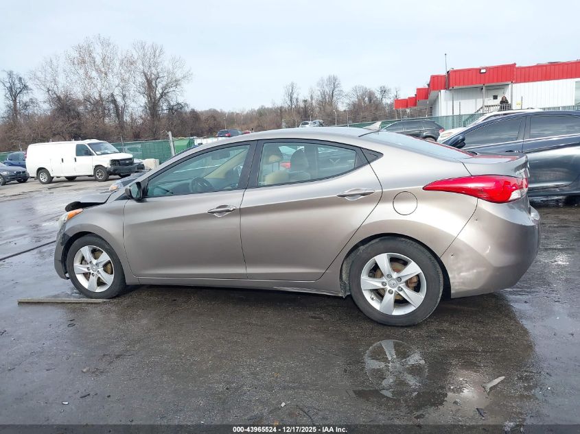 2013 Hyundai Elantra Gls VIN: 5NPDH4AE2DH321008 Lot: 43965524