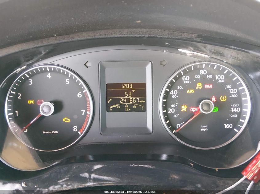 2013 Volkswagen Jetta 2.5L Se VIN: 3VWDP7AJ6DM375890 Lot: 43965593