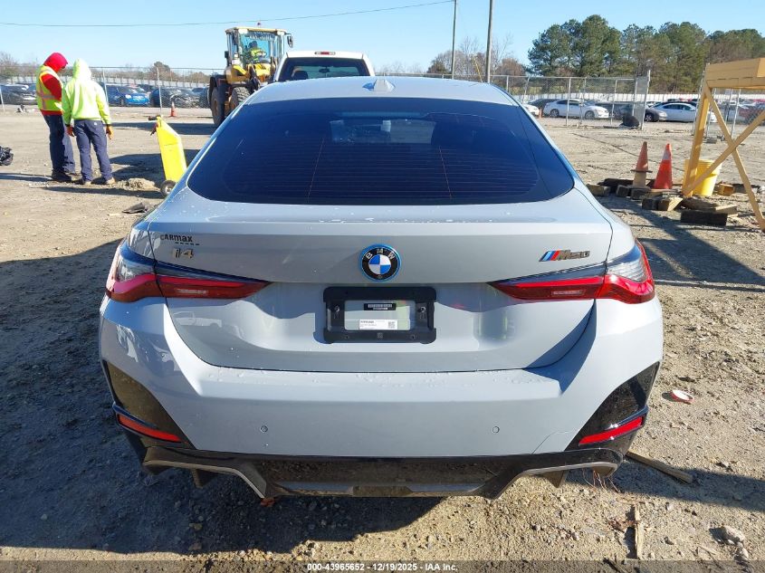 2023 BMW I4 M50 VIN: WBY33AW00PFP05498 Lot: 43965652