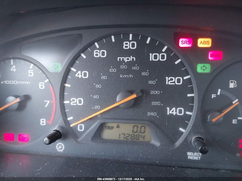 1999 Honda Accord Ex V6 VIN: 1HGCG1658XA007978 Lot: 43965673