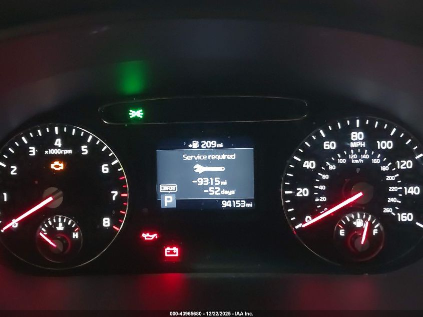 2020 Kia Sorento 2.4L Lx VIN: 5XYPGDA39LG689593 Lot: 43965680