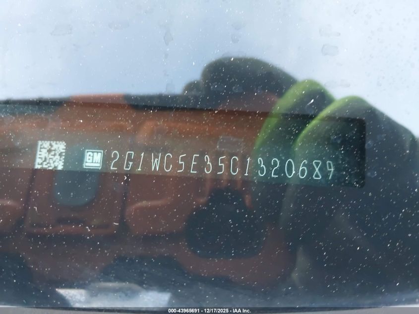 2012 Chevrolet Impala Ltz VIN: 2G1WC5E35C1320689 Lot: 43965691