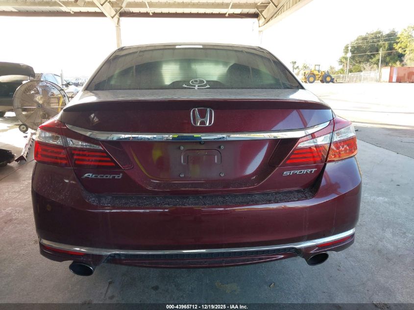 2017 Honda Accord Sport VIN: 1HGCR2F53HA155876 Lot: 43965712