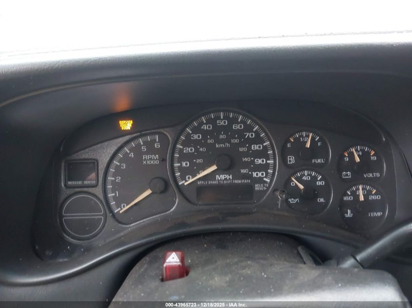 2002 Chevrolet Tahoe Ls VIN: 1GNEC13Z92R188326 Lot: 43965723