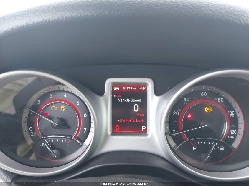 2017 Dodge Journey Sxt VIN: 3C4PDCBG6HT697087 Lot: 43965731