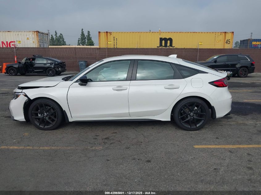 2025 Honda Civic Sedan Sport VIN: 19XFL2H8XSE031418 Lot: 43965801