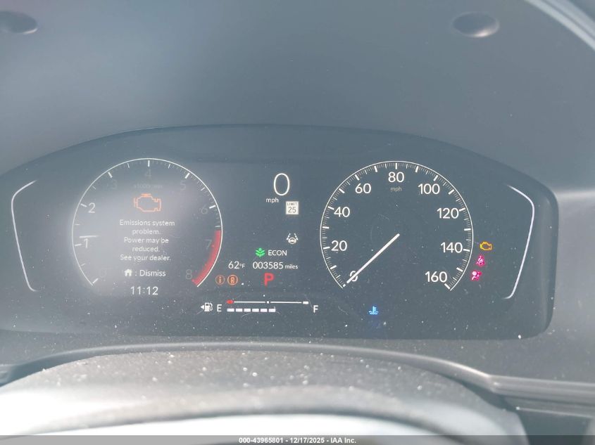 2025 Honda Civic Sedan Sport VIN: 19XFL2H8XSE031418 Lot: 43965801