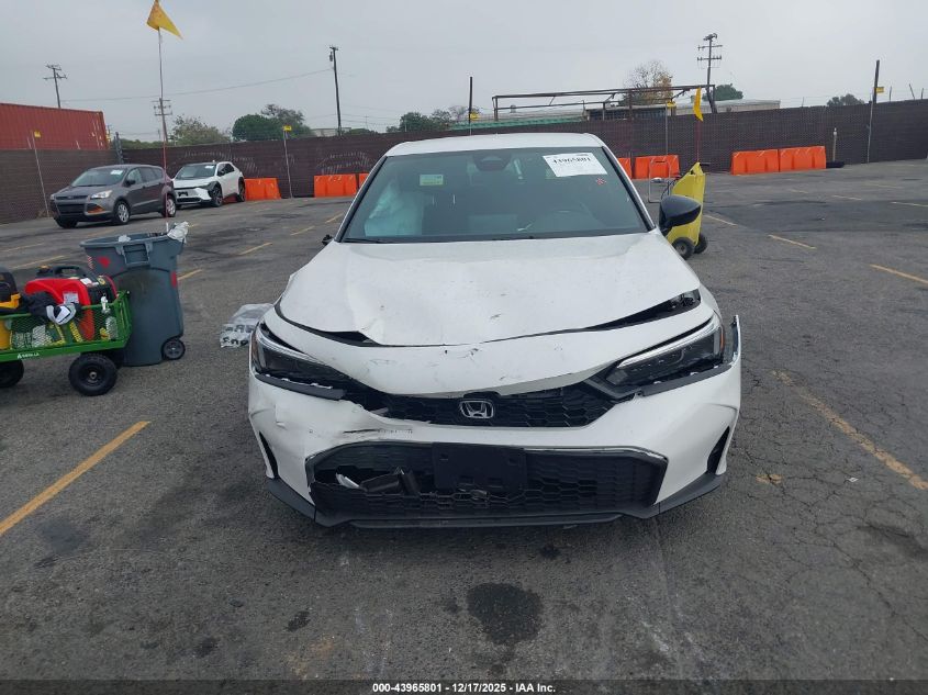 2025 Honda Civic Sedan Sport VIN: 19XFL2H8XSE031418 Lot: 43965801