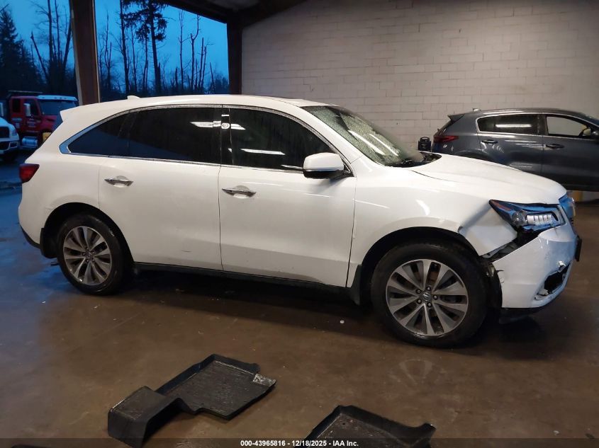 2015 Acura Mdx Technology Package VIN: 5FRYD4H40FB027617 Lot: 43965816