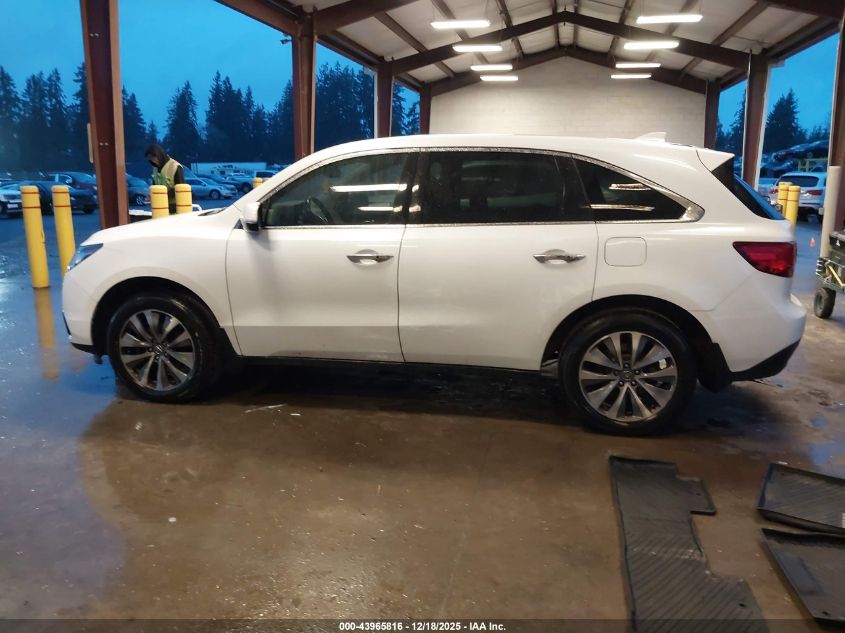 2015 Acura Mdx Technology Package VIN: 5FRYD4H40FB027617 Lot: 43965816