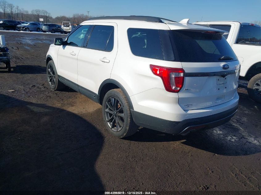 2017 Ford Explorer Xlt VIN: 1FM5K8D84HGA66287 Lot: 43965819