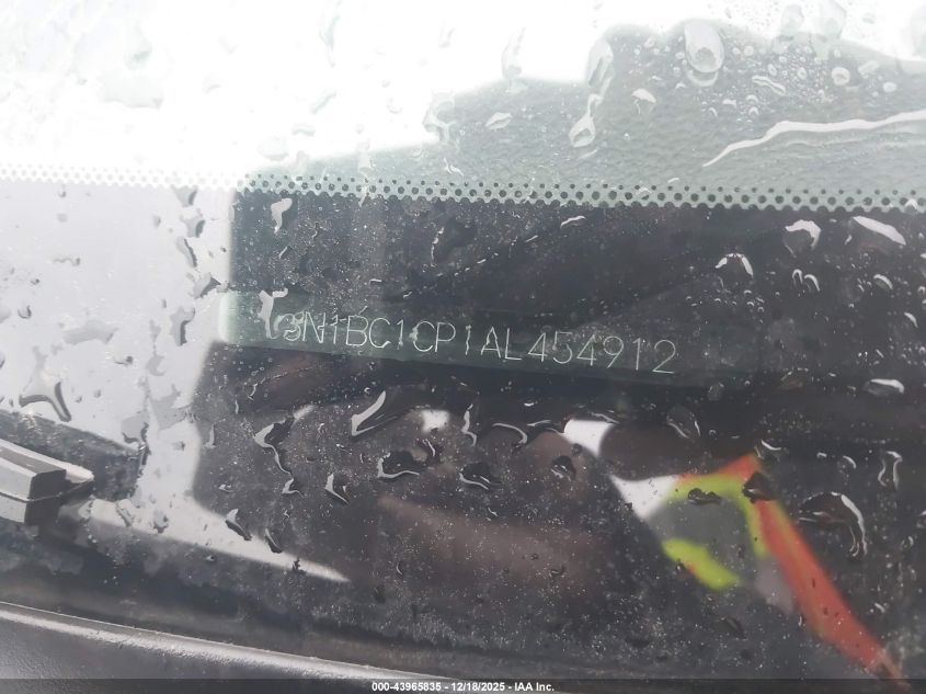 2010 Nissan Versa 1.8S VIN: 3N1BC1CP1AL454912 Lot: 43965835