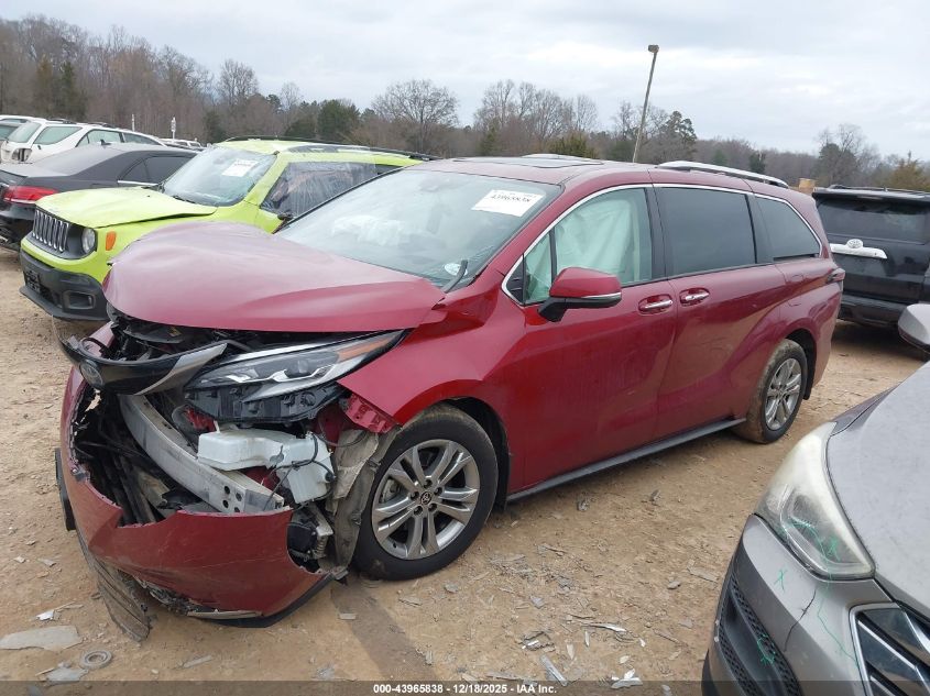 2022 Toyota Sienna Platinum VIN: 5TDESKFC1NS044218 Lot: 43965838