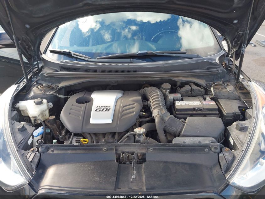 2014 Hyundai Veloster Turbo W/Black VIN: KMHTC6AEXEU200073 Lot: 43965843