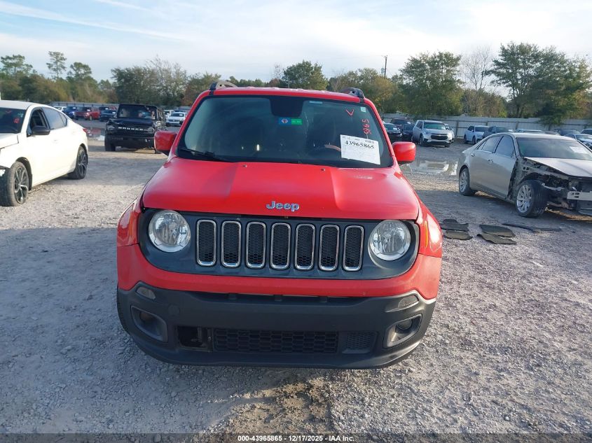 2016 Jeep Renegade Latitude VIN: ZACCJABT0GPC95144 Lot: 43965865