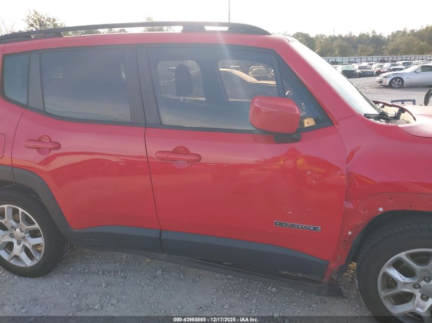 2016 Jeep Renegade Latitude VIN: ZACCJABT0GPC95144 Lot: 43965865