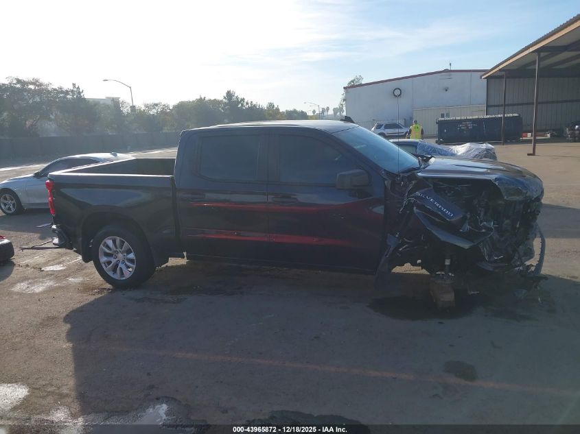 2022 Chevrolet Silverado 1500 2Wd Short Bed Custom VIN: 1GCPABEK1NZ519532 Lot: 43965872