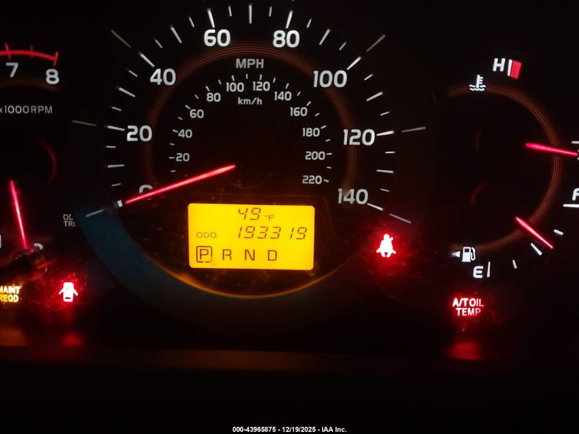 2010 Toyota Rav4 Sport VIN: JTMRF4DV8AD031283 Lot: 43965875