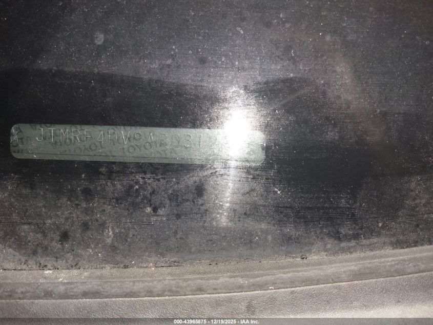 2010 Toyota Rav4 Sport VIN: JTMRF4DV8AD031283 Lot: 43965875