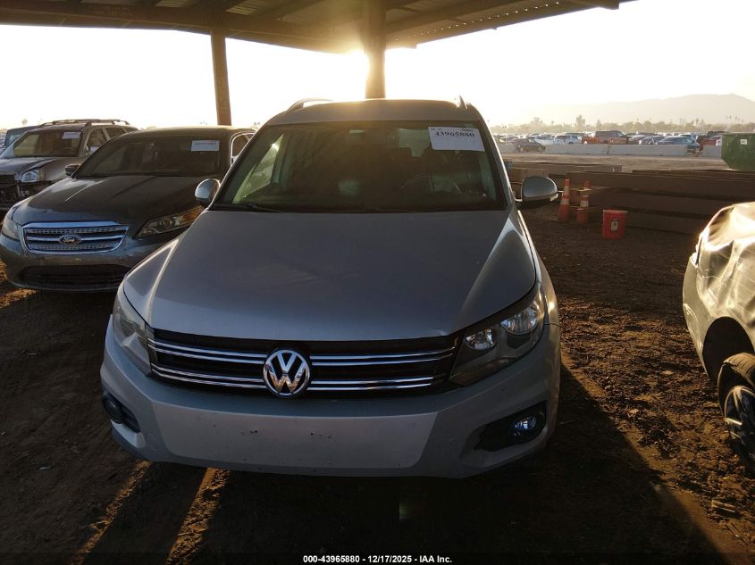 2012 Volkswagen Tiguan Se VIN: WVGAV7AX1CW515189 Lot: 43965880