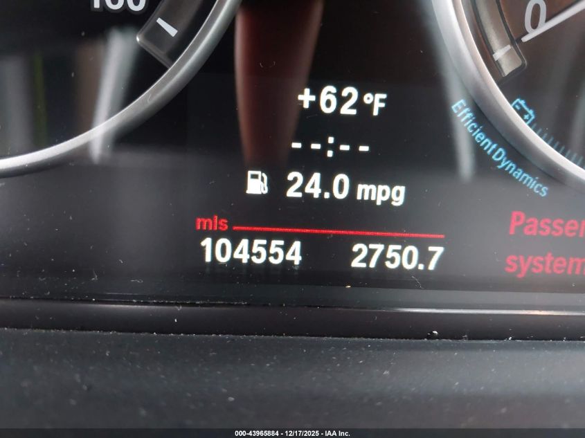 2013 BMW 528I VIN: WBAXG5C51DD232553 Lot: 43965884