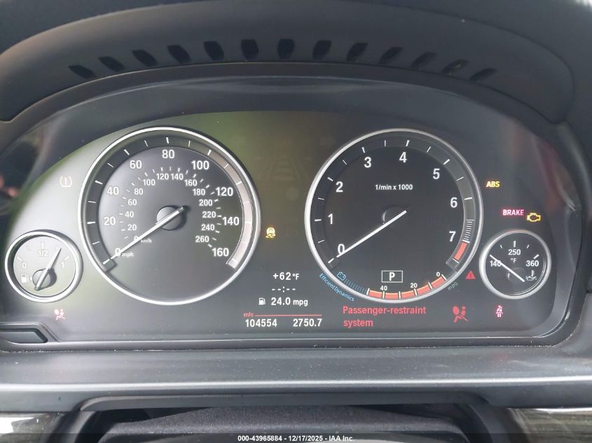 2013 BMW 528I VIN: WBAXG5C51DD232553 Lot: 43965884