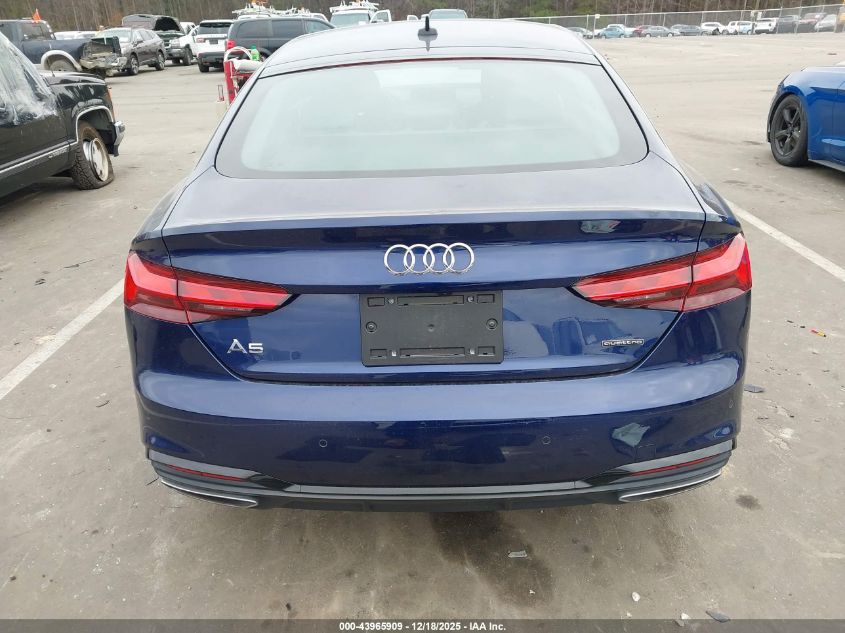 2025 Audi A5 Sportback Premium Plus 45 Tfsi S Line Quattro S Tronic VIN: WAUFACF57SA000518 Lot: 43965909