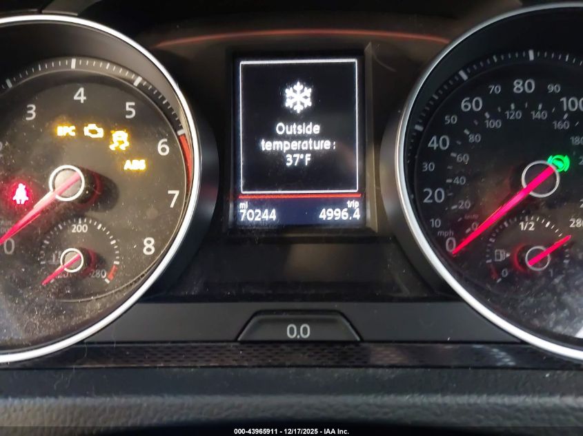 2017 Volkswagen Golf Gti Autobahn 4-Door VIN: 3VW447AU8HM003606 Lot: 43965911