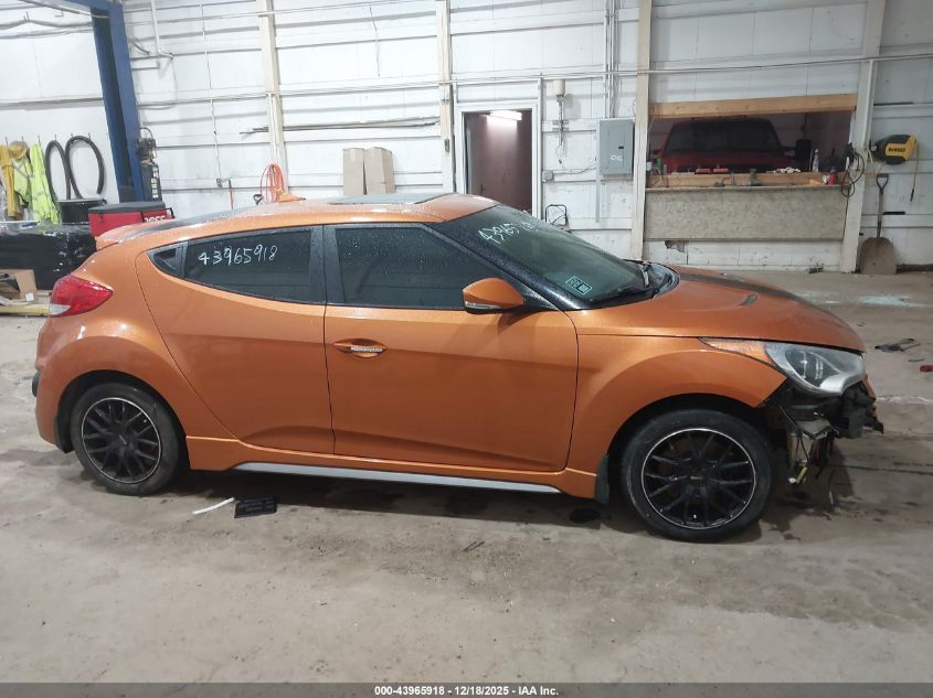 2014 Hyundai Veloster Turbo W/Black VIN: KMHTC6AE4EU188938 Lot: 43965918