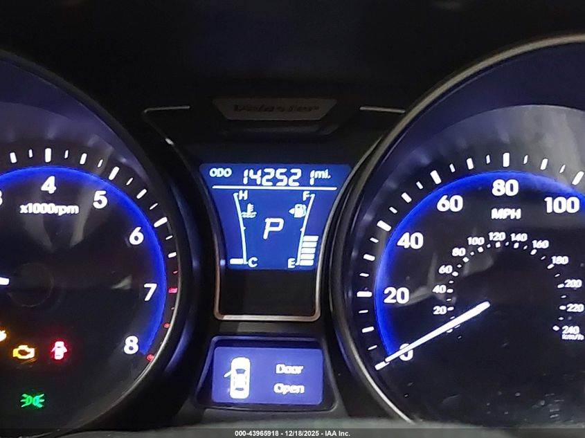 2014 Hyundai Veloster Turbo W/Black VIN: KMHTC6AE4EU188938 Lot: 43965918