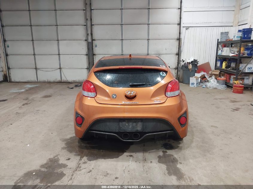 2014 Hyundai Veloster Turbo W/Black VIN: KMHTC6AE4EU188938 Lot: 43965918