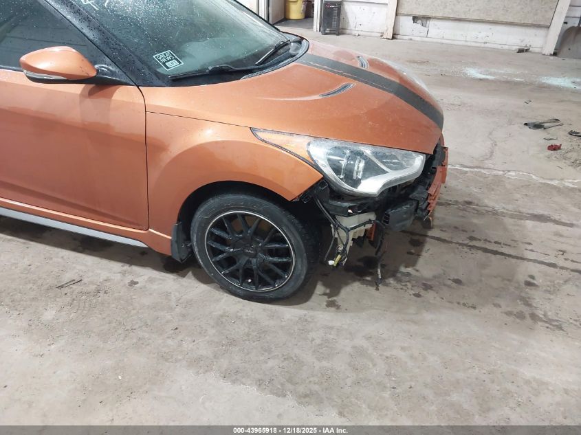 2014 Hyundai Veloster Turbo W/Black VIN: KMHTC6AE4EU188938 Lot: 43965918