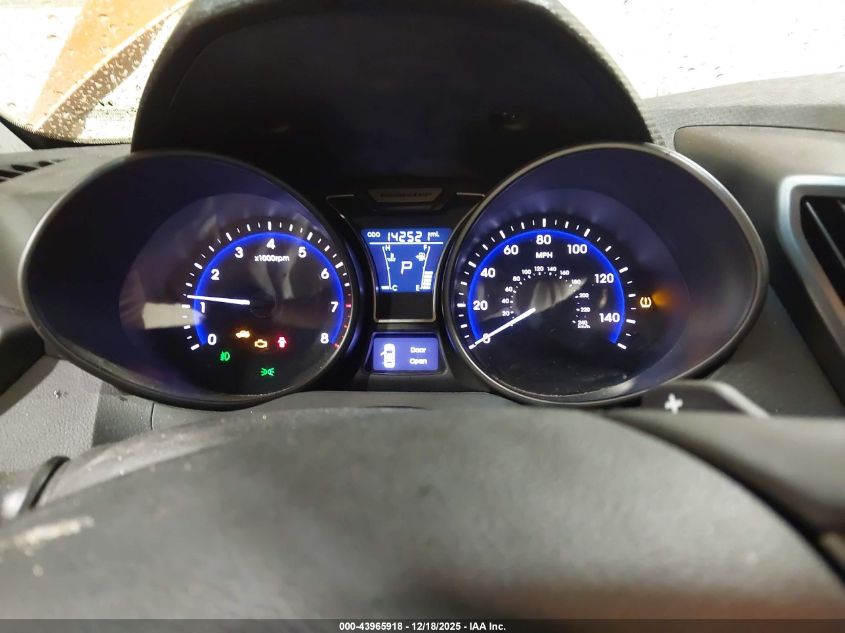 2014 Hyundai Veloster Turbo W/Black VIN: KMHTC6AE4EU188938 Lot: 43965918