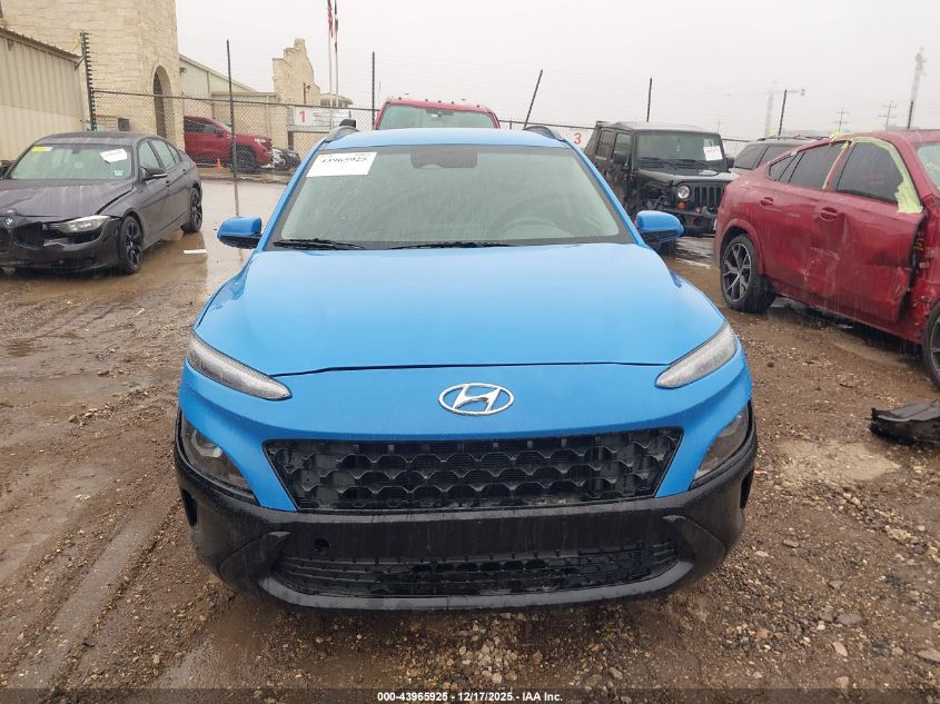 2022 Hyundai Kona Sel VIN: KM8K62AB9NU903763 Lot: 43965925