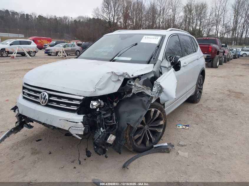 2018 Volkswagen Tiguan 2.0T Sel Premium VIN: 3VV5B7AX3JM190980 Lot: 43965933