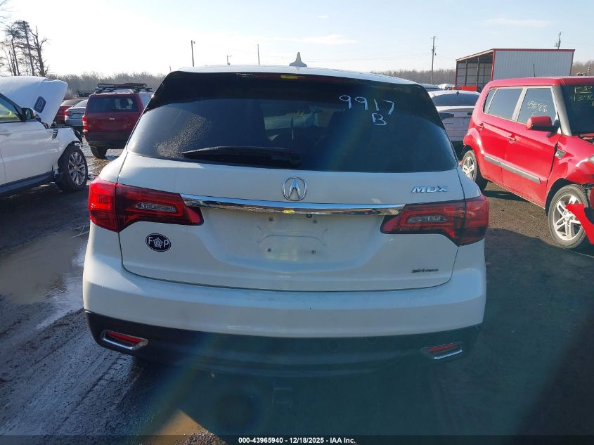 2016 Acura Mdx Technology Acurawatch Plus Packages/Technology Package VIN: 5FRYD4H45GB059917 Lot: 43965940