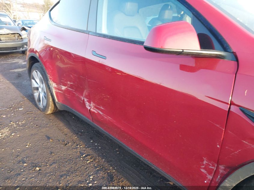 2023 Tesla Model Y Awd/Long Range Dual Motor All-Wheel Drive VIN: 7SAYGDEE0PA185057 Lot: 43965975