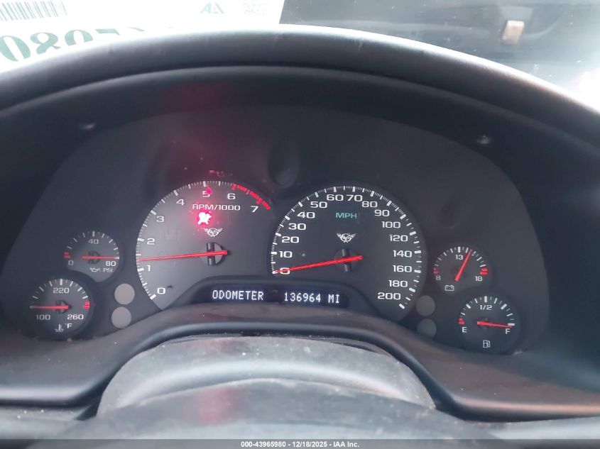 1998 Chevrolet Corvette VIN: 1G1YY22G0W5116000 Lot: 43965980