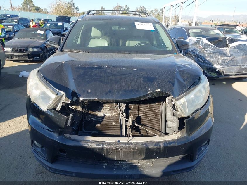 2015 Toyota Highlander Xle V6 VIN: 5TDKKRFH6FS053117 Lot: 43965986