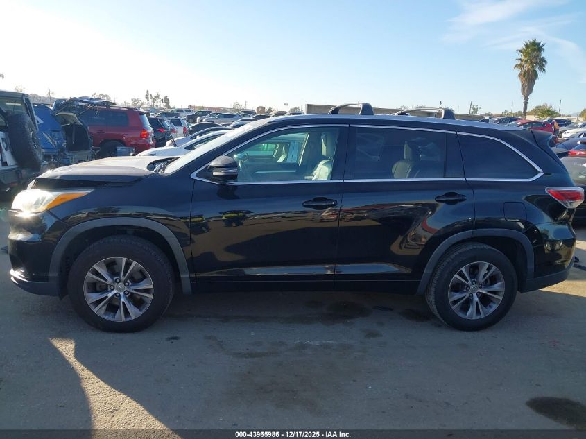 2015 Toyota Highlander Xle V6 VIN: 5TDKKRFH6FS053117 Lot: 43965986