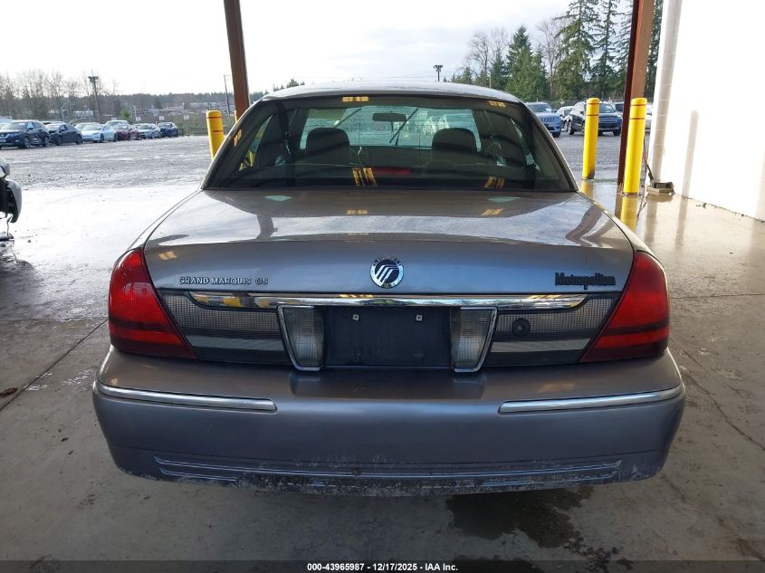 2006 Mercury Grand Marquis Gs VIN: 2MEFM74V16X649599 Lot: 43965987