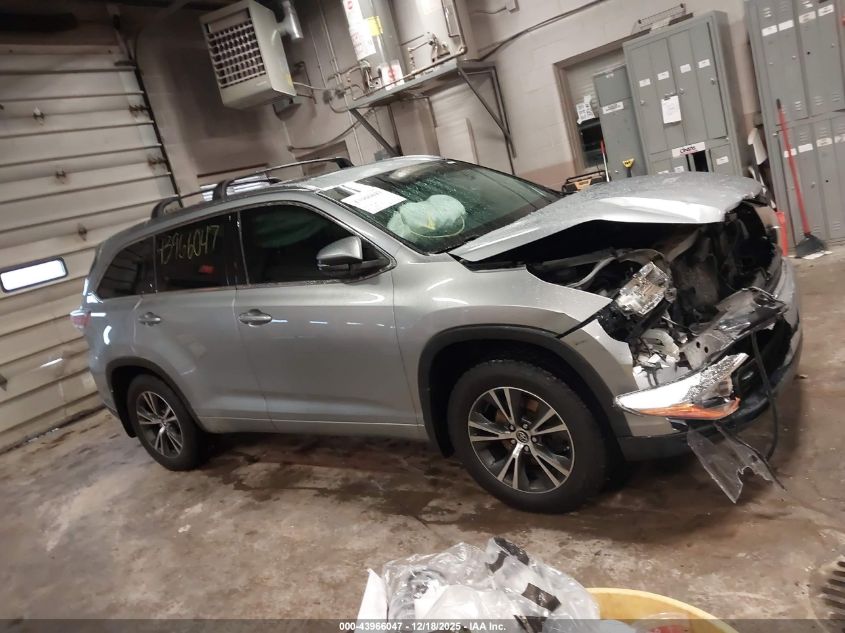 2016 Toyota Highlander Xle V6 VIN: 5TDJKRFH7GS295251 Lot: 43966047
