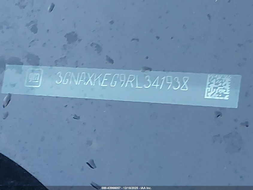 2024 Chevrolet Equinox Fwd Lt VIN: 3GNAXKEG9RL341938 Lot: 43966057