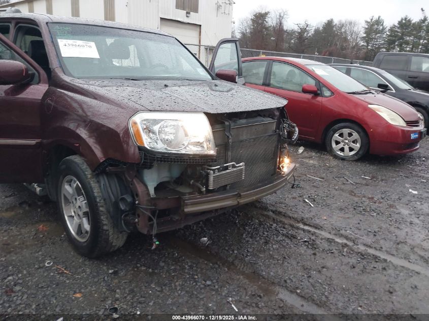 2011 Honda Pilot Touring VIN: 5FNYF4H90BB092727 Lot: 43966070